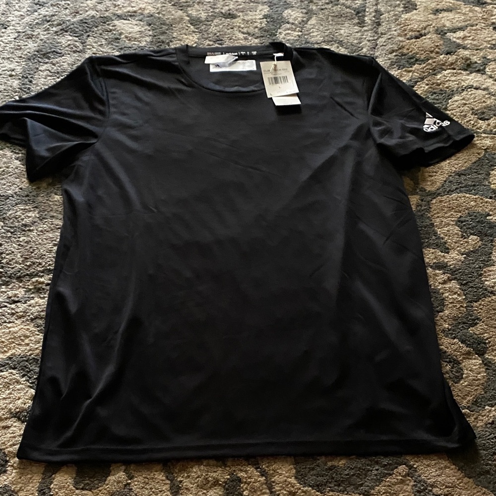 Adidas Black Crew Neck Short Sleeve Tee